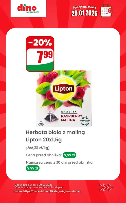 Dino - gazetka promocyjna Specjalna oferta na 29.01.2026 - promocje spoza gazetki od czwartku 29.01 do czwartku 29.01 - strona 7