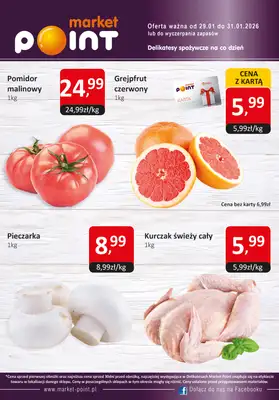 Market Point - gazetka promocyjna Ulotka weekendowa od czwartku 29.01 do soboty 31.01