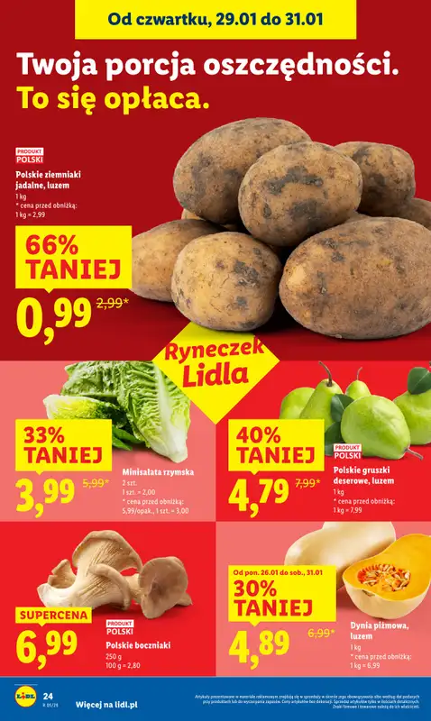 Lidl - gazetka promocyjna Oferta od czwartku od czwartku 29.01 do soboty 31.01 - strona 24