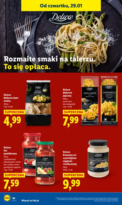 Lidl - gazetka promocyjna Oferta od czwartku od czwartku 29.01 do soboty 31.01 - strona 40