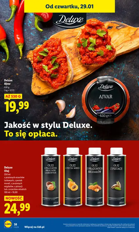 Lidl - gazetka promocyjna Oferta od czwartku od czwartku 29.01 do soboty 31.01 - strona 38