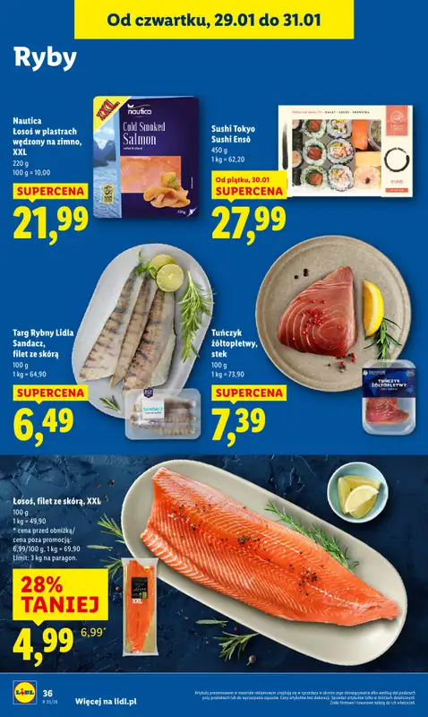 Lidl - gazetka promocyjna Oferta od czwartku od czwartku 29.01 do soboty 31.01 - strona 36