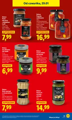 Lidl - gazetka promocyjna Oferta od czwartku od czwartku 29.01 do soboty 31.01 - strona 41