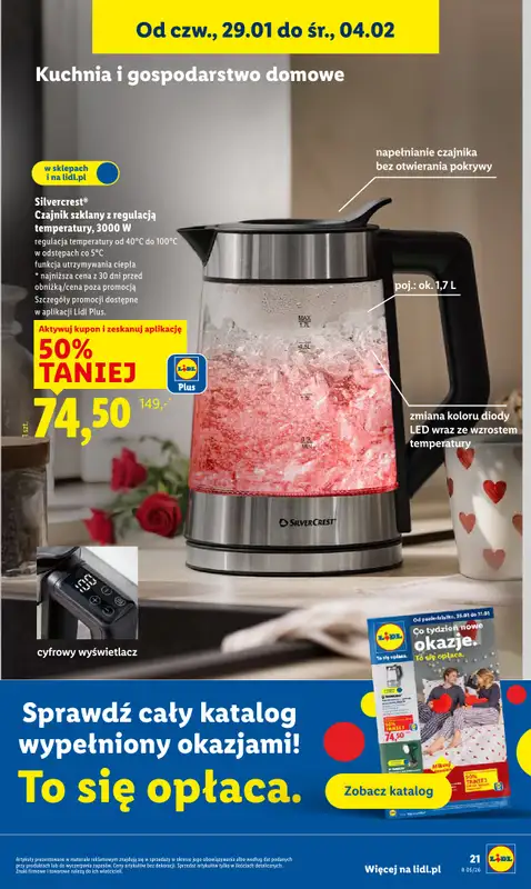 Lidl - gazetka promocyjna Oferta od czwartku od czwartku 29.01 do soboty 31.01 - strona 21