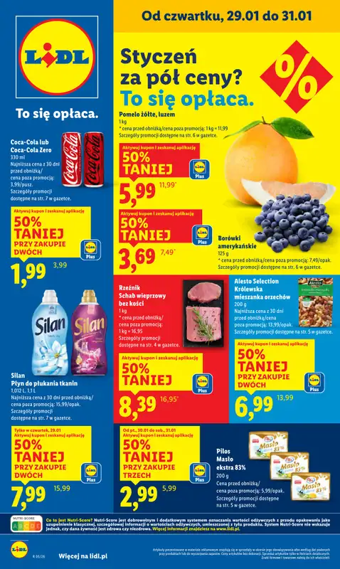 Lidl - gazetka promocyjna Oferta od czwartku od czwartku 29.01 do soboty 31.01