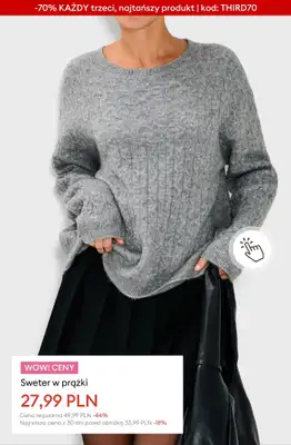 Sinsay - gazetka promocyjna WYPRZEDAŻ: -70% KAŻDY trzeci, najtańszy produkt od czwartku 29.01  - strona 9