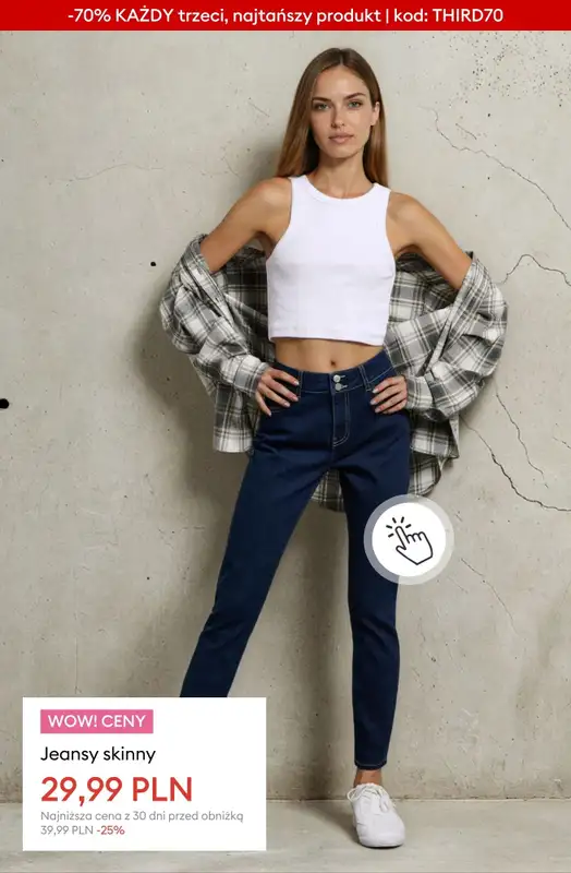 Sinsay - gazetka promocyjna WYPRZEDAŻ: -70% KAŻDY trzeci, najtańszy produkt od czwartku 29.01  - strona 20