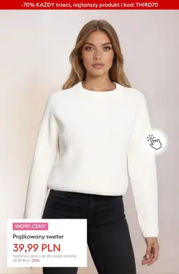 Sinsay - gazetka promocyjna WYPRZEDAŻ: -70% KAŻDY trzeci, najtańszy produkt od czwartku 29.01  - strona 24