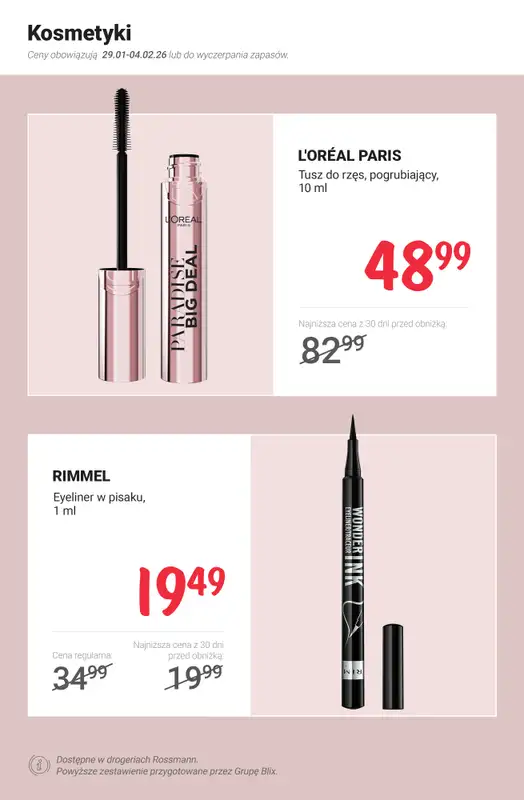 Rossmann - gazetka promocyjna MEGA promocje z nowej gazetki od czwartku 29.01 do środy 04.02 - strona 4