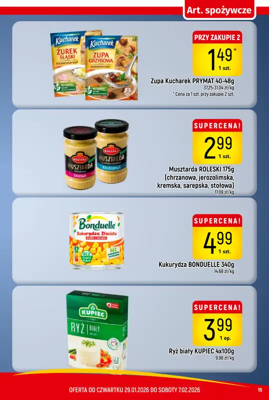Delikatesy Piotruś Pan - gazetka promocyjna Gazetka od czwartku 29.01 do soboty 07.02 - strona 15