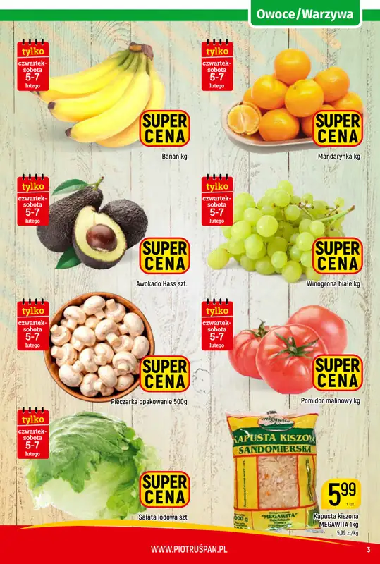 Delikatesy Piotruś Pan - gazetka promocyjna Gazetka od czwartku 29.01 do soboty 07.02 - strona 3
