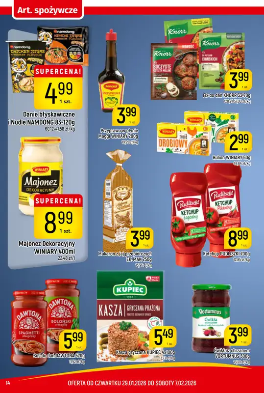 Delikatesy Piotruś Pan - gazetka promocyjna Gazetka od czwartku 29.01 do soboty 07.02 - strona 14
