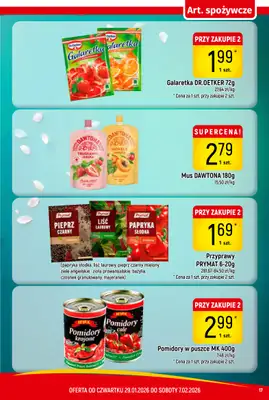 Delikatesy Piotruś Pan - gazetka promocyjna Gazetka od czwartku 29.01 do soboty 07.02 - strona 17