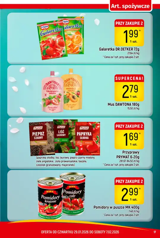 Delikatesy Piotruś Pan - gazetka promocyjna Gazetka od czwartku 29.01 do soboty 07.02 - strona 17