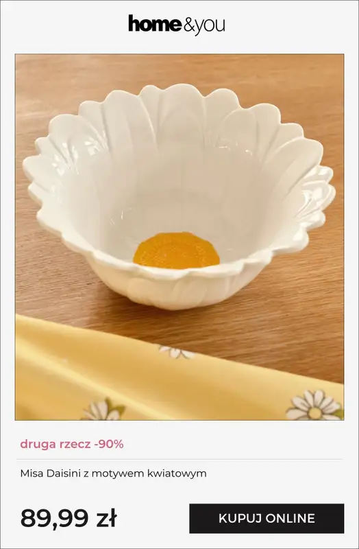 home&you - gazetka promocyjna Druga rzecz -90% od czwartku 29.01 do poniedziałku 02.02 - strona 10