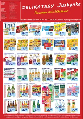 Delikatesy Justynka - gazetka promocyjna Gazetka od czwartku 29.01 do środy 11.02 - strona 3