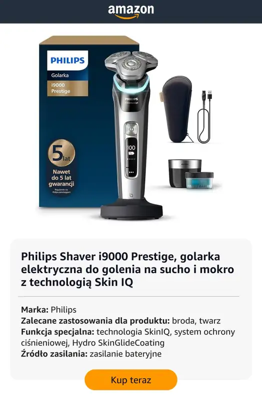 Amazon - gazetka promocyjna Męskie golarki elektryczne w super cenach od czwartku 29.01  - strona 6