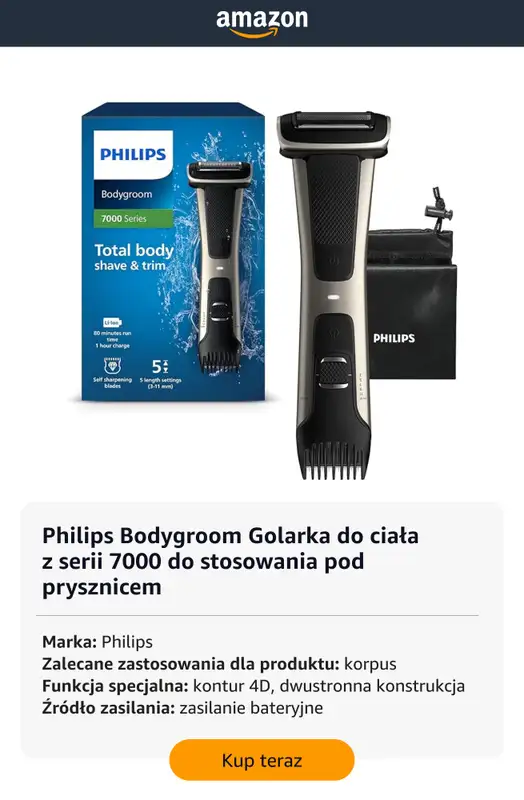 Amazon - gazetka promocyjna Męskie golarki elektryczne w super cenach od czwartku 29.01  - strona 11
