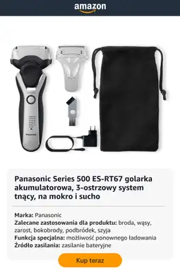 Amazon - gazetka promocyjna Męskie golarki elektryczne w super cenach od czwartku 29.01  - strona 5