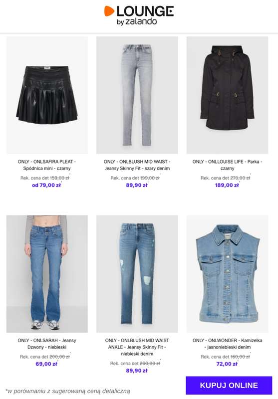 Lounge by Zalando - gazetka promocyjna Do -72% ONLY od czwartku 29.01 do niedzieli 01.02 - strona 7