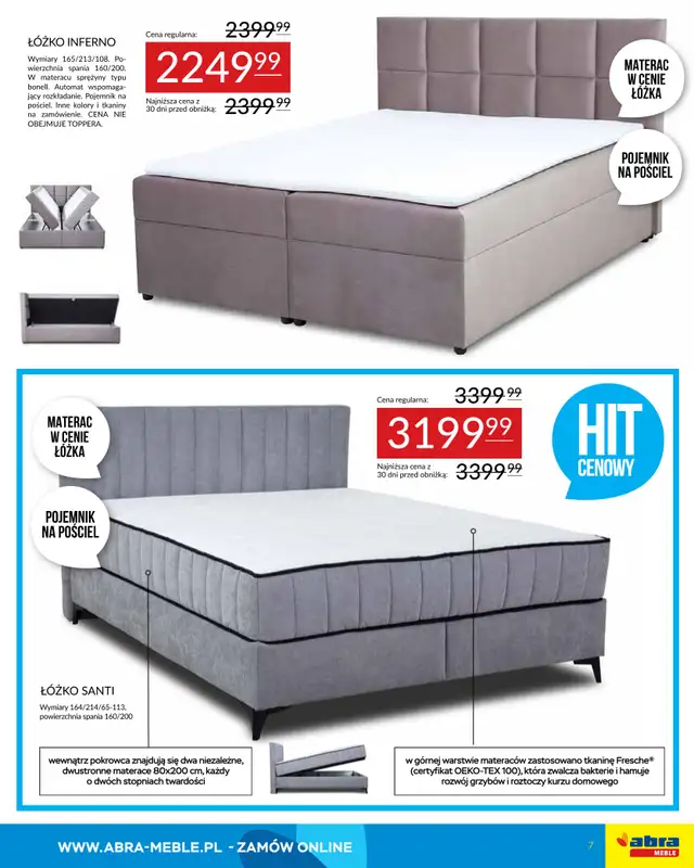 Abra Meble - gazetka promocyjna Moc promocji od czwartku 29.01 do środy 11.02 - strona 7