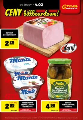 Gram Market - gazetka promocyjna Cały tydzień niskie ceny od czwartku 29.01 do środy 04.02 - strona 3