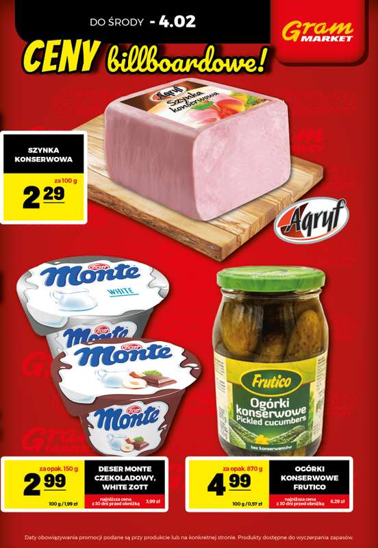 Gram Market - gazetka promocyjna Cały tydzień niskie ceny od czwartku 29.01 do środy 04.02 - strona 3