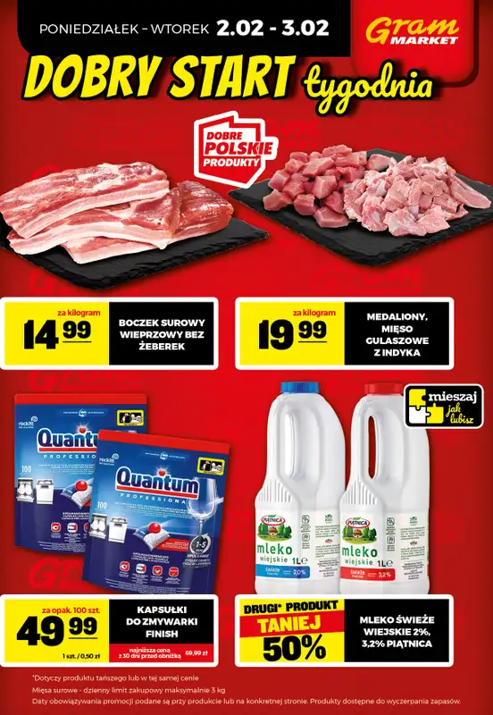 Gram Market - gazetka promocyjna Cały tydzień niskie ceny od czwartku 29.01 do środy 04.02 - strona 4