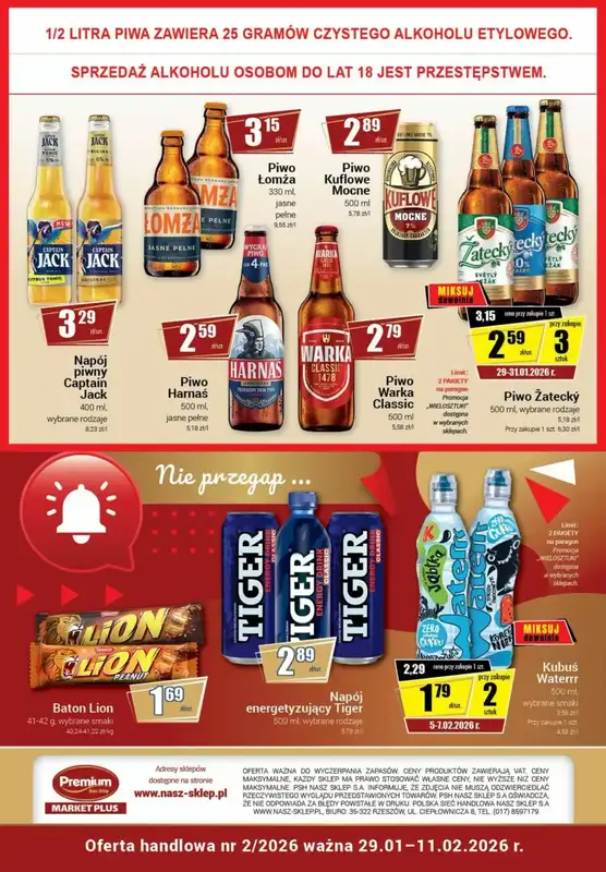 Premium Nasz Sklep - gazetka promocyjna Gazetka Premium Market Plus od czwartku 29.01 do środy 11.02 - strona 8