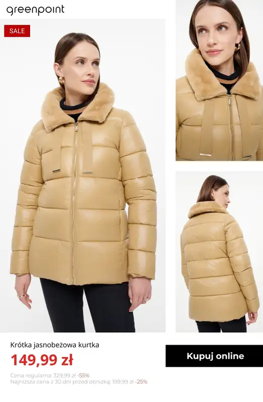 Greenpoint - gazetka promocyjna -30% na kurtki, swetry, bluzy i sukienki od 149,99 zł od czwartku 29.01  - strona 4
