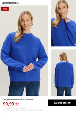 Greenpoint - gazetka promocyjna -30% na kurtki, swetry, bluzy i sukienki od 149,99 zł od czwartku 29.01  - strona 7