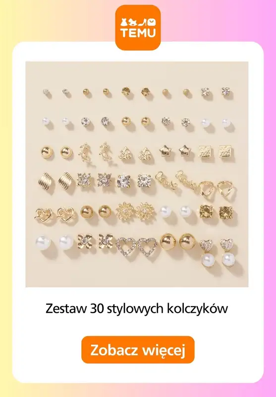 Temu - gazetka promocyjna Biżuteria damska od czwartku 29.01  - strona 13