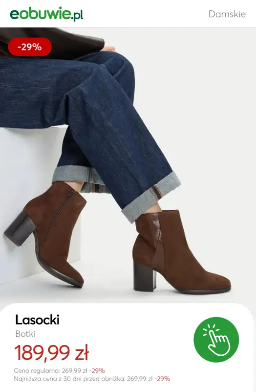 eobuwie.pl - gazetka promocyjna SALE: botki na obcasie od czwartku 29.01 do poniedziałku 02.02 - strona 9