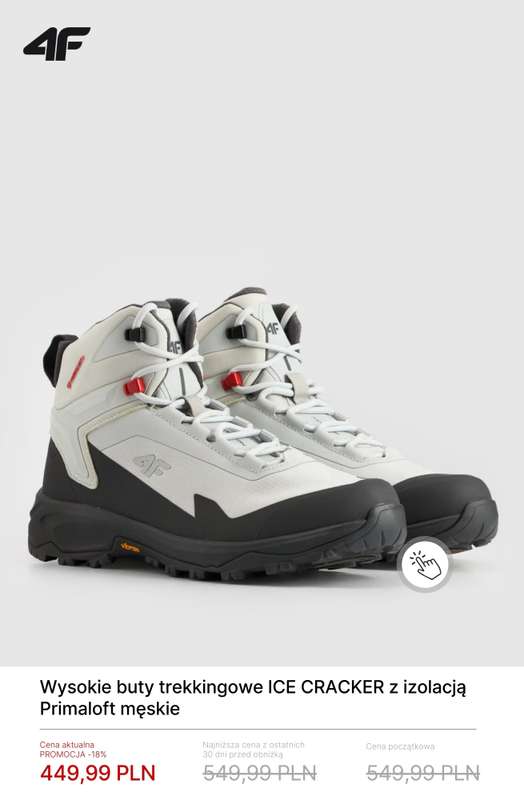 4F - gazetka promocyjna Wysokie buty trekkingowe - od 199,99 zł od czwartku 29.01  - strona 11