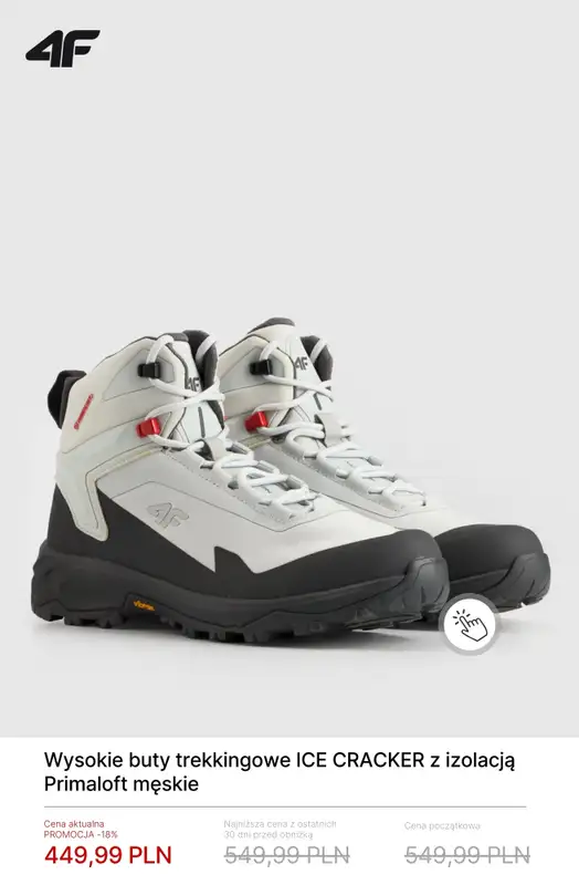 4F - gazetka promocyjna Wysokie buty trekkingowe - od 199,99 zł od czwartku 29.01  - strona 11
