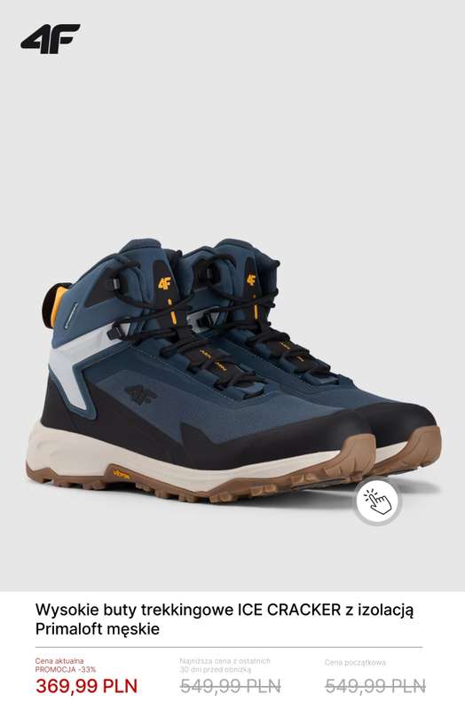 4F - gazetka promocyjna Wysokie buty trekkingowe - od 199,99 zł od czwartku 29.01  - strona 3