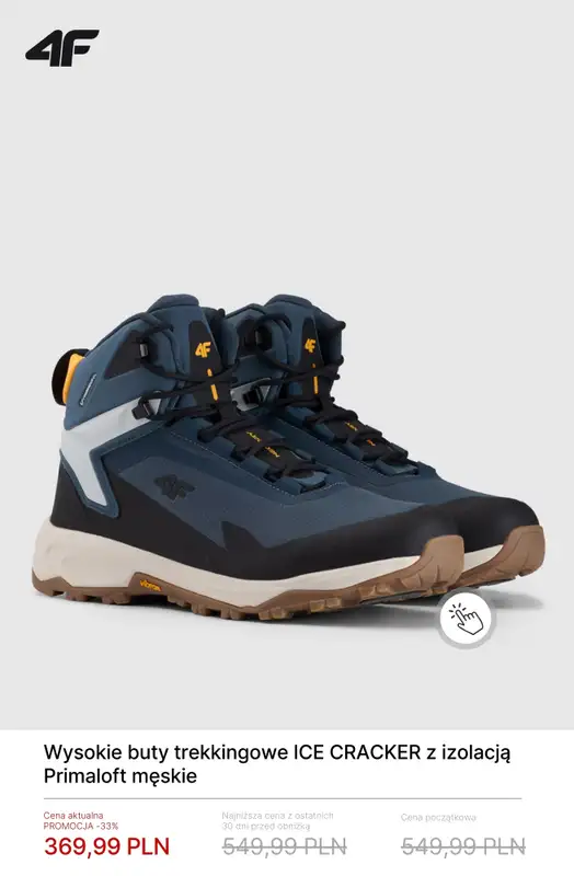 4F - gazetka promocyjna Wysokie buty trekkingowe - od 199,99 zł od czwartku 29.01  - strona 3
