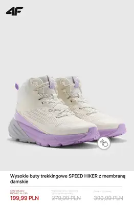 4F - gazetka promocyjna Wysokie buty trekkingowe - od 199,99 zł od czwartku 29.01  - strona 8