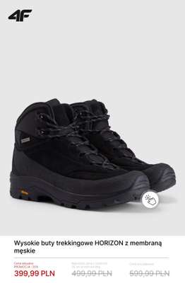 4F - gazetka promocyjna Wysokie buty trekkingowe - od 199,99 zł od czwartku 29.01  - strona 7
