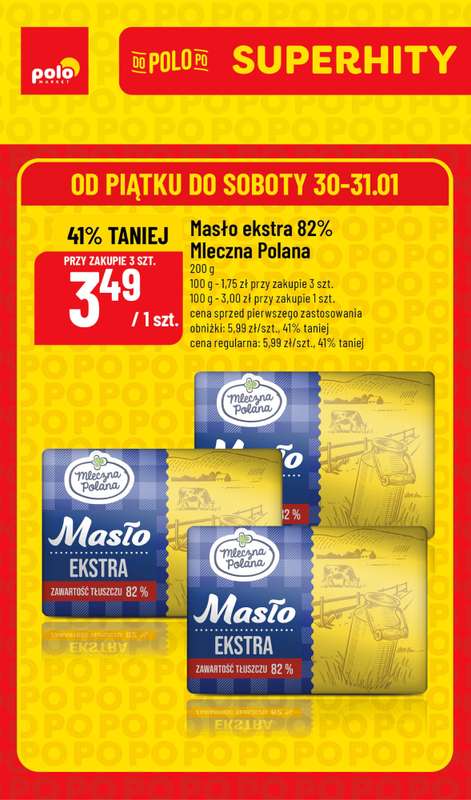 POLOmarket - gazetka promocyjna Super hity na weekend od czwartku 29.01 do soboty 31.01