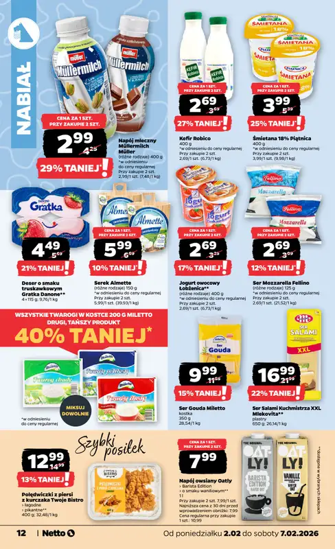 Netto - gazetka promocyjna Gazetka Spożywcza od poniedziałku 02.02 do soboty 07.02 - strona 12