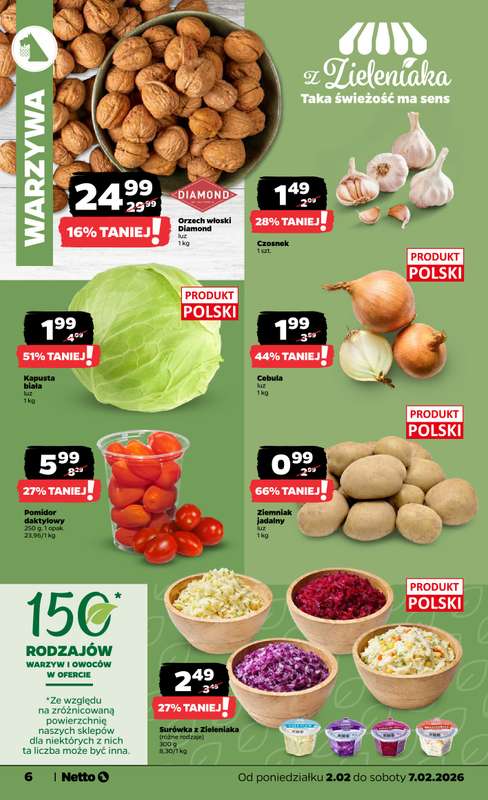 Netto - gazetka promocyjna Gazetka Spożywcza od poniedziałku 02.02 do soboty 07.02 - strona 6