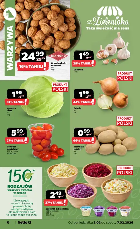 Netto - gazetka promocyjna Gazetka Spożywcza od poniedziałku 02.02 do soboty 07.02 - strona 6