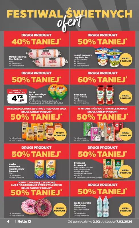 Netto - gazetka promocyjna Gazetka Spożywcza od poniedziałku 02.02 do soboty 07.02 - strona 4