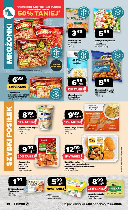 Netto - gazetka promocyjna Gazetka Spożywcza od poniedziałku 02.02 do soboty 07.02 - strona 14