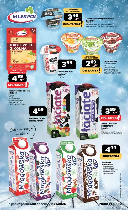 Netto - gazetka promocyjna Gazetka Spożywcza od poniedziałku 02.02 do soboty 07.02 - strona 13