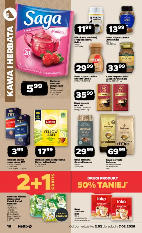 Netto - gazetka promocyjna Gazetka Spożywcza od poniedziałku 02.02 do soboty 07.02 - strona 18