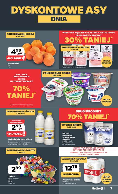 Netto - gazetka promocyjna Gazetka Spożywcza od poniedziałku 02.02 do soboty 07.02 - strona 3