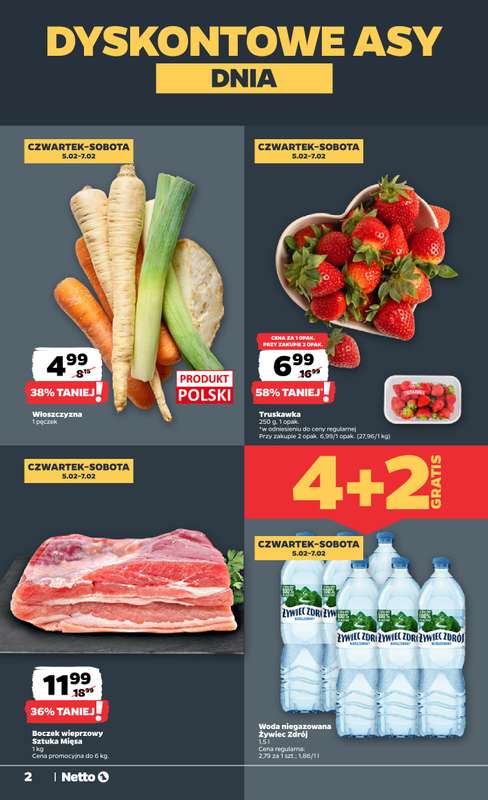 Netto - gazetka promocyjna Gazetka Spożywcza  do soboty 07.02 - strona 2