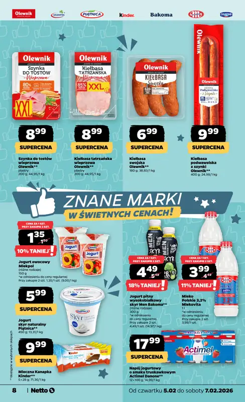 Netto - gazetka promocyjna Gazetka Spożywcza  do soboty 07.02 - strona 8